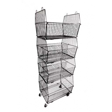 Stackable Wire Basket Display