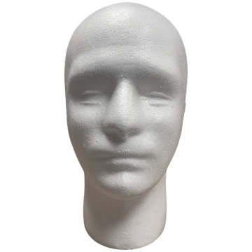 Styrofoam Male Head Form