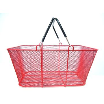 Red Mesh Shopping Baskets