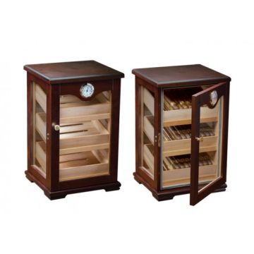 Countertop Humidor - Holds 125 Cigars : Dark Mahogany