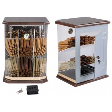 Acrylic Countertop Humidor - Holds 150 Cigars