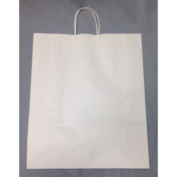 Large Kraft Shop Bag- White
