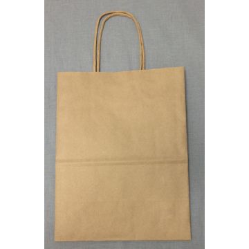 Small Kraft Shop Bag-  Natural Kraft 