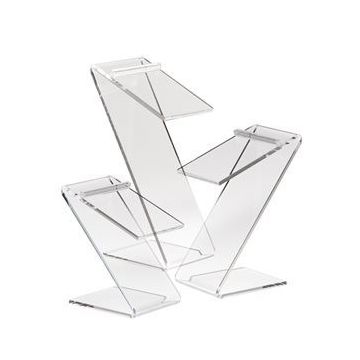 ACRYLIC Z SHOE RISER SET OF 3