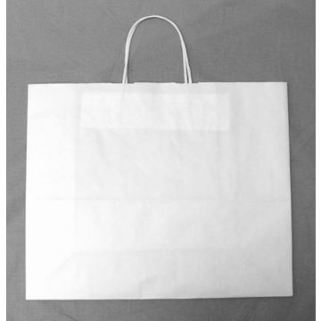 Medium Kraft Shopping Bag- White
