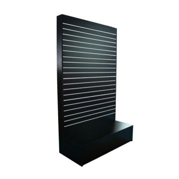 BLACK WALL GONDOLA WITH METAL EXTRUSIONS