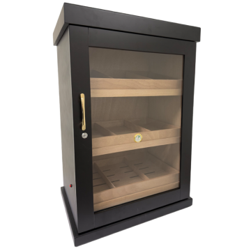 Large Black Humidor Holds 1,000 Cigars