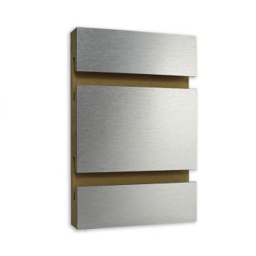 Brushed Aluminum Slatwall with METAL INSERTS