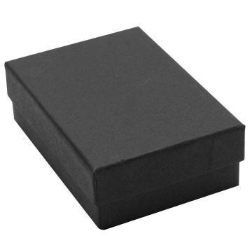 3.1/4X2.1/4X1 Matte Black Jewelry Box