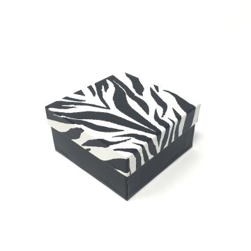 Zebra print jewelry box