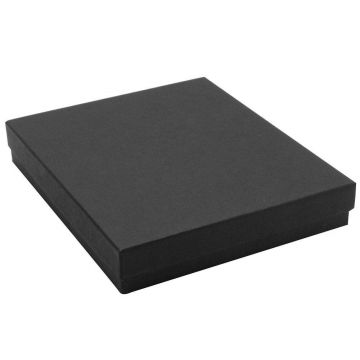 6" X 5" X 1" Matte Black Jewelry Box