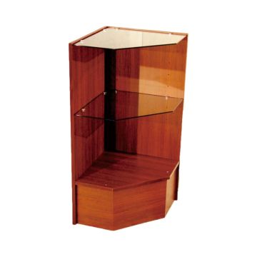 Cherry Pentagon Corner Display Case