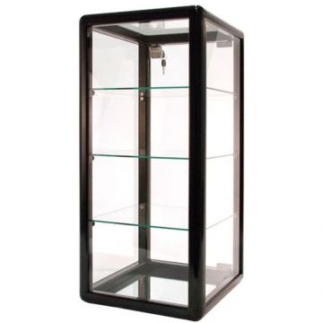 Black Countertop Display Case - Tall