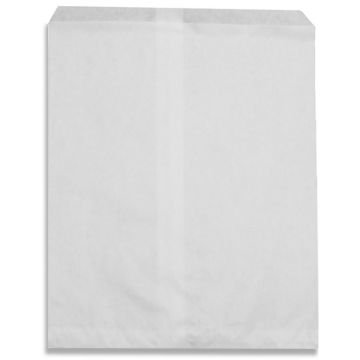 8"x11" White Paper Merchandising Bag