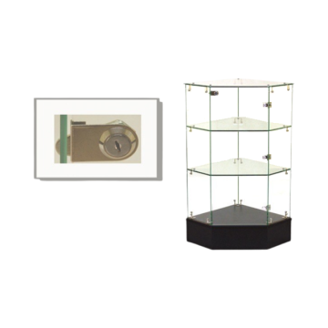 Frameless Full View Corner Stand - Black Sku:10939Bkd