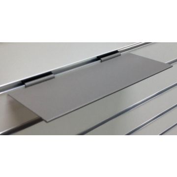 GREY METAL SHOE SHELF