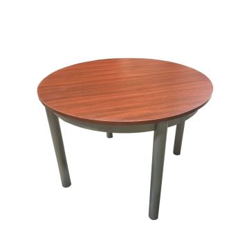 ROUND MAHOGANY MELAMINE EXTRA LARGE TABLE