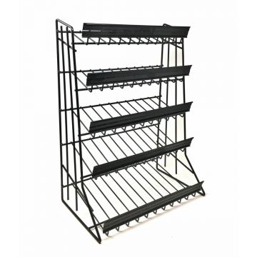 BLACK WIRE COUNTER RACK- SHELVES