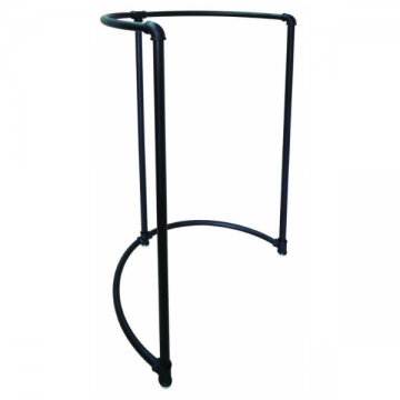 pipeline half round rack black