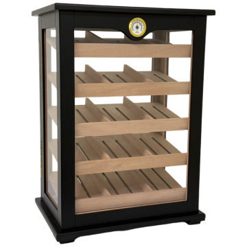 Small Countertop Humidor Black 