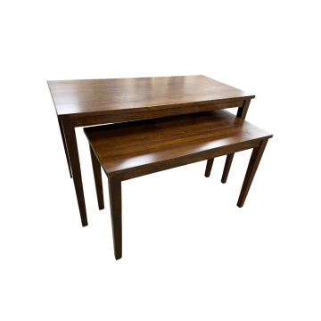 Teak Nesting Tables - Dark Walnut