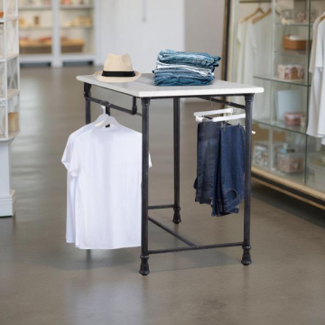 Tall Pipeline Table with Hang Bars