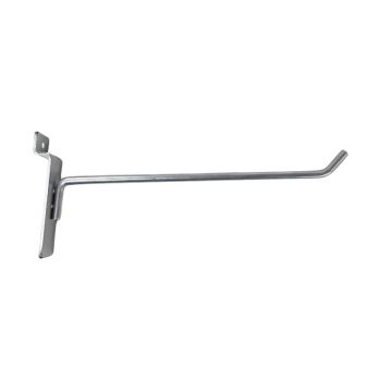 10" Slatwall Hook - Satin Chrome