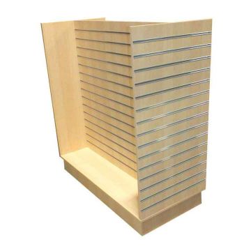 Slatwall H Merchandiser With Extrusions-Maple 
