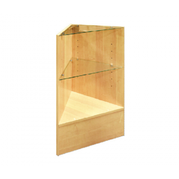 White Corner Filler Display Cases