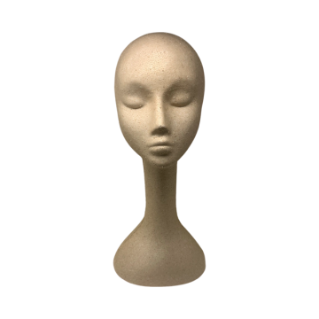 Tall Female Styrofoam Head - Tan