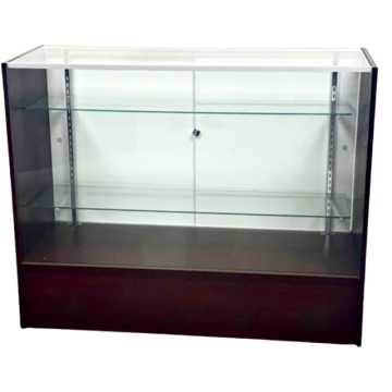48'' FULL VISION SHOWCASE - MAHOGANY SKU:9174KD
