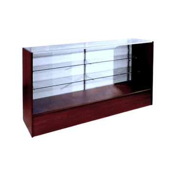 70'' FULL VISION SHOWCASE - MAHOGANY SKU:9176KD
