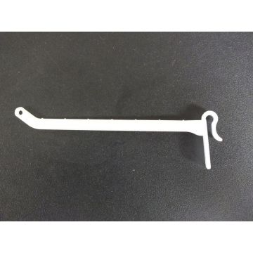 4" WHITE PLASTIC HOOK