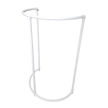 pipeline half round rack black
