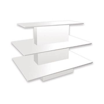 3 Tiered Rectangular Table- White