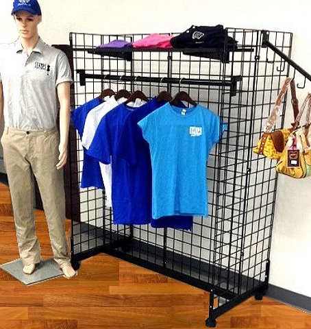 Grid Panel Clothing Rack