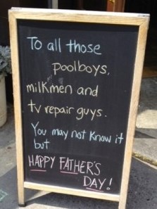 Chalkboard sign